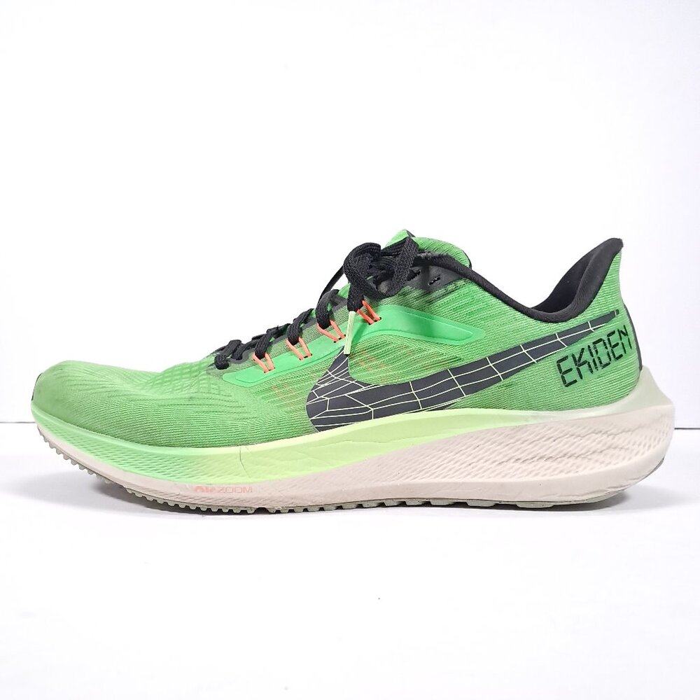 Nike Air Zoom Pegasus 39 Ekiden Men 10.5 Green Athletic Running Shoes DZ4776-343